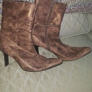 Newport News suede like boots size 10,